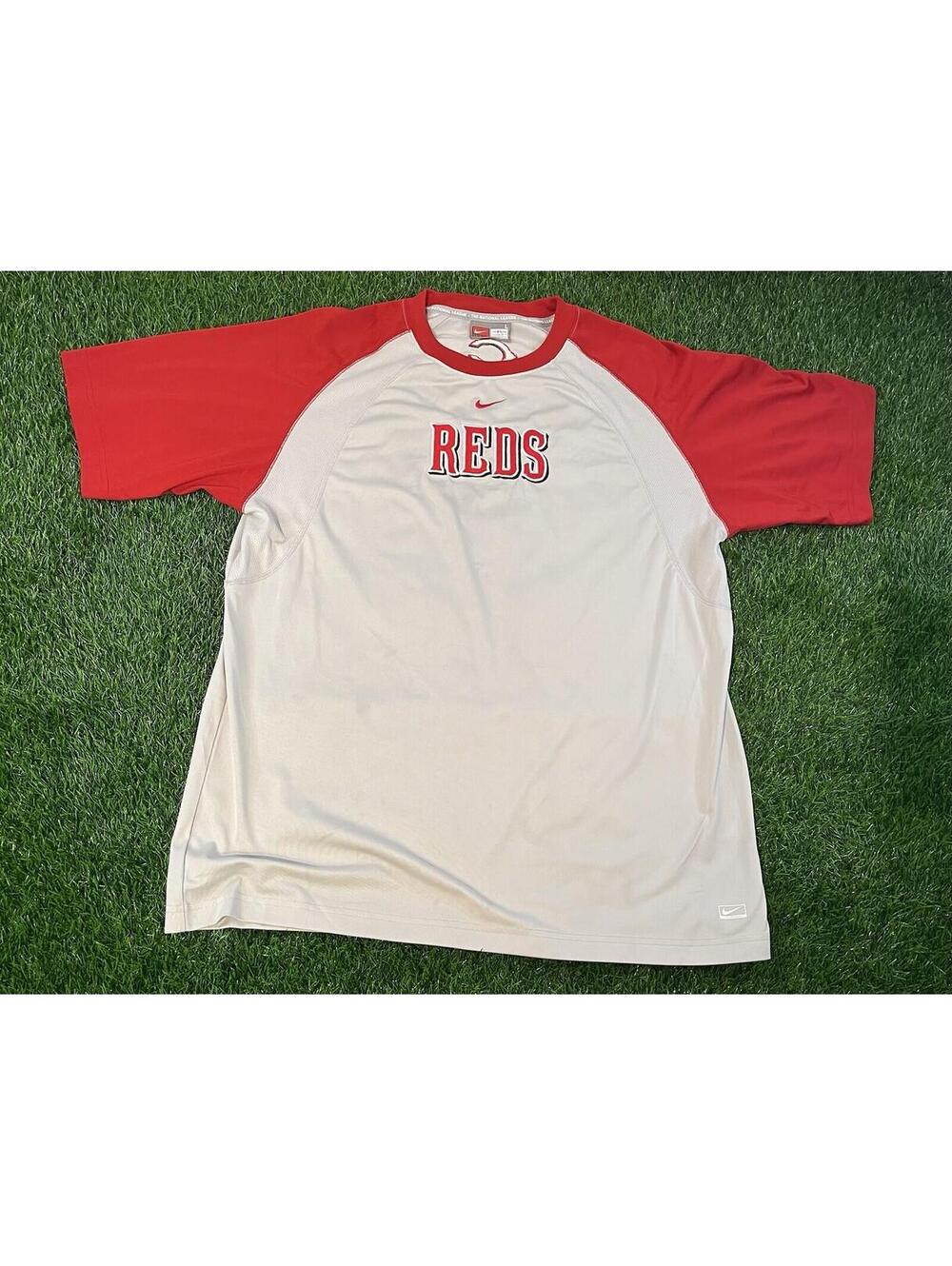 Cincinnati Reds Nike Team Center Swoosh MLB Performance Tee Mens XL